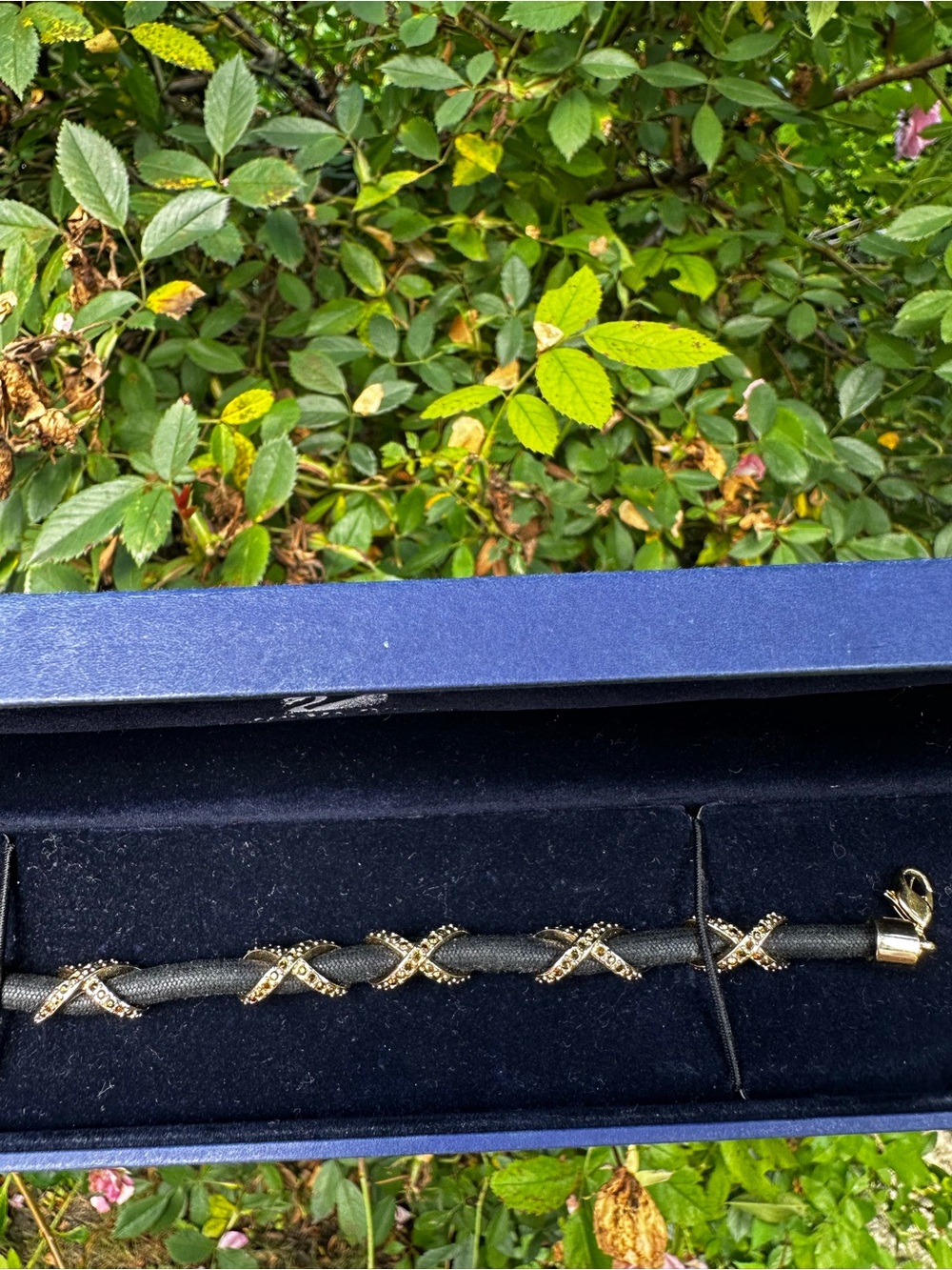🖤✨Swarovski “Hyphen” Bracelet (Navy & Silver) BNIB ✨🖤